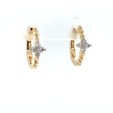Diamond Huggie Earrings